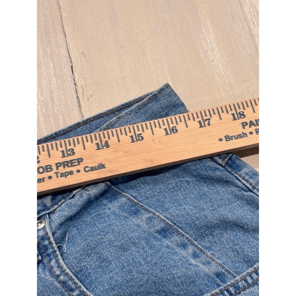 Venezia Jeans Womens‎ 16 Light Wash High Rise Pleated Mom Jeans Made USA Cotton - Picture 6 of 14